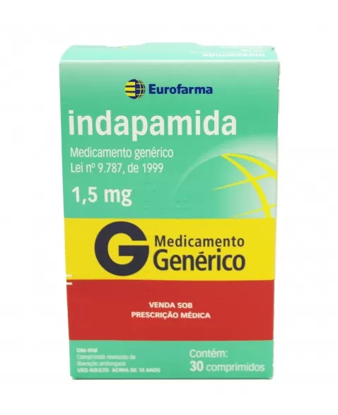 INDAPAMIDA 1,5MG 30COMP