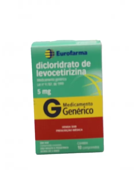 DICLORIDRATO LEVOCETIRIZINA 5MG 10COMP