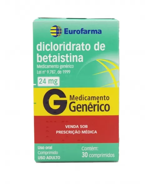 DICLORIDRATO BETAISTINA 24MG 30COMP