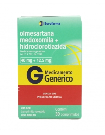 OLMESARTANA+HIDROCLOR 40MG+12,5MG 30COMP