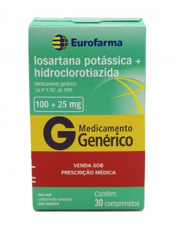 LOSARTANA 100MG+HIDROCL 25MG 30COMP