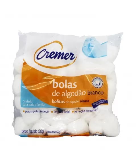 ALGODAO BOLAS BRANCO 50G (40)