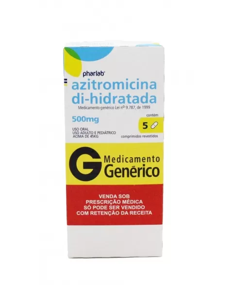 AZITROMICINA DI-HIDRATADA 500MG C/05COMP (90)