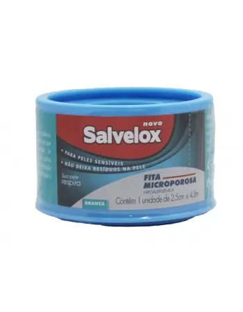 FITA MICROPOROSA SALVELOX 2,5CMX4,5M