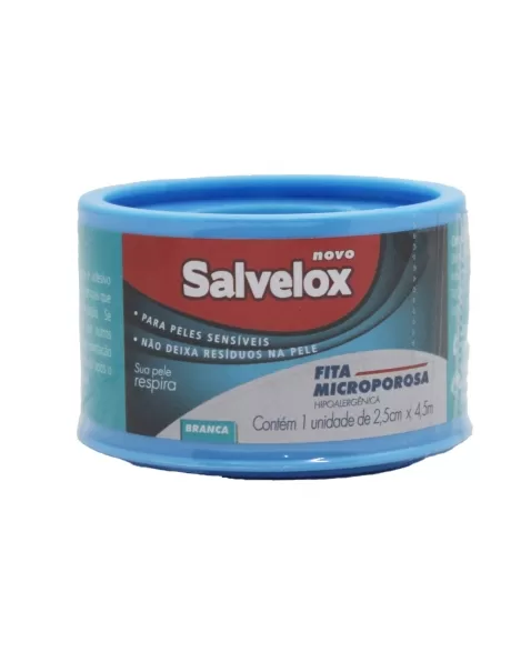 FITA MICROPOROSA SALVELOX 2,5CMX4,5M