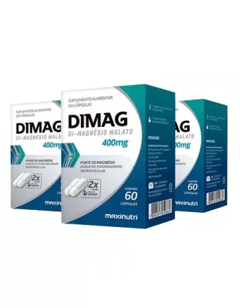 DIMAG-DI-MALATO DE MAGNESIO 400MG-60 CAPS