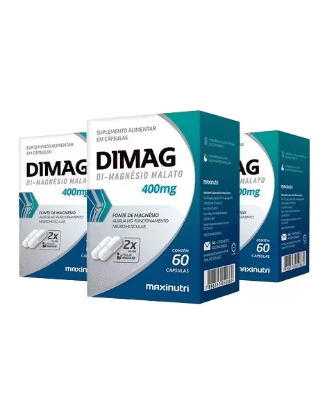 DIMAG-DI-MALATO DE MAGNESIO 400MG-60 CAPS
