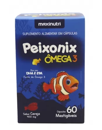 PEIXONIX OMEGA-3MASTIGAVEL SABOR CEREJA 60CAPS