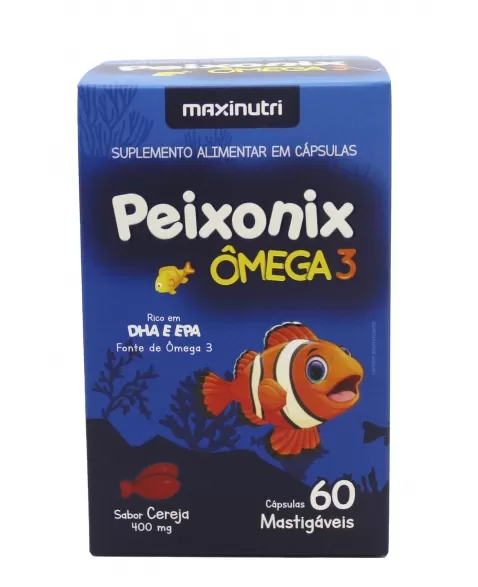 PEIXONIX OMEGA-3MASTIGAVEL SABOR CEREJA 60CAPS