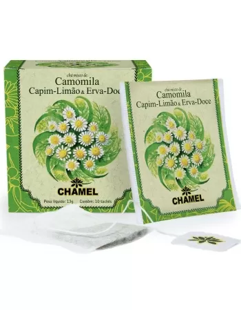 CHA DE CAMOMILA&CAPIM LIMAO&ERVADOCE 13G 10SACHES