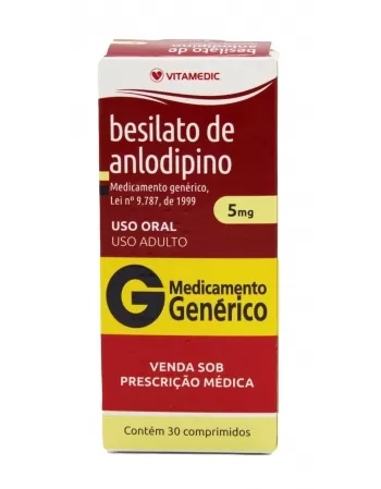 BESILATO ANLODIPINO 5MG 30COMP(60)