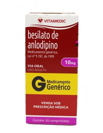 BESILATO ANLODIPINO 10MG 30COMP(60)