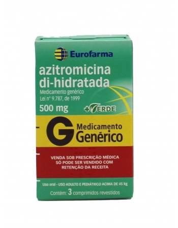 AZITROMICINA 500MG C/3 COMP (100)