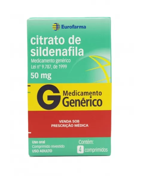 CITRATO SILDENAFILA 50MG 4COMP (100)