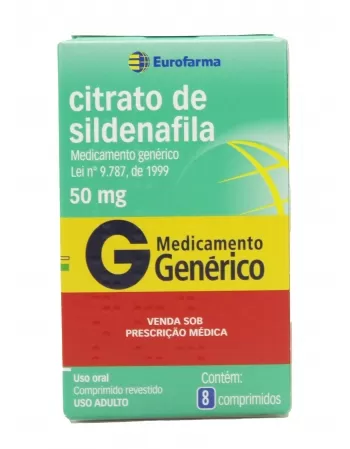 CITRATO SILDENAFILA 50MG 08COMP (100)