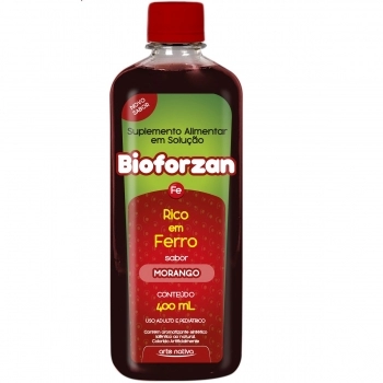 BIOFORZAN - SULFATO FERROSO 400ML MORANGO
