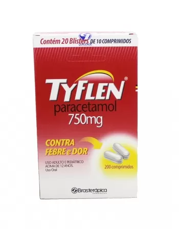 TYFLEN - PARACETAMOL 750MG 20X10 COMP (24)