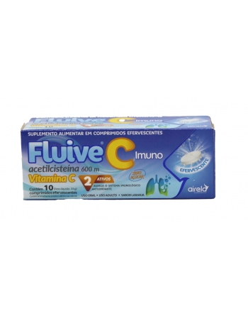 FLUIVE C IMUNO-VITAMINA C + ACETILCISTEINA C/10COMP EFERV(120)