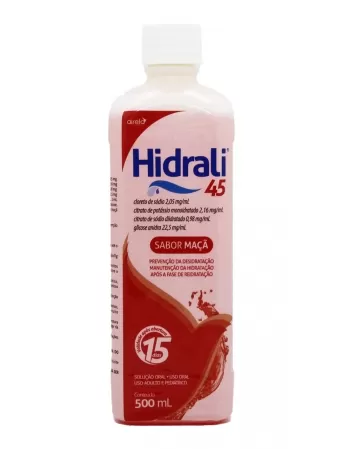 HIDRALI 45 MACA VERMELHA 500ML - REHIDRATACAO ORAL (24)