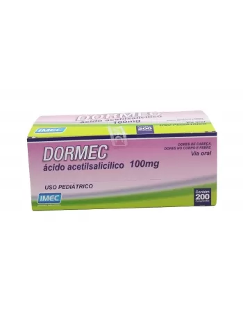 AAS INFANTIL DORMEC 100MG C/200COMP