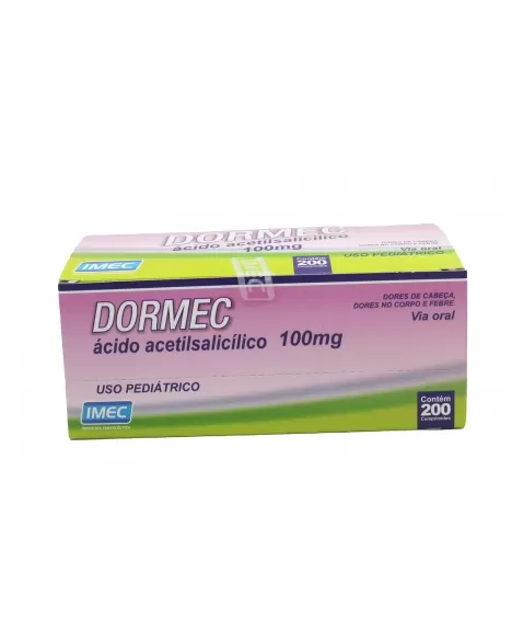 AAS INFANTIL DORMEC 100MG C/200COMP