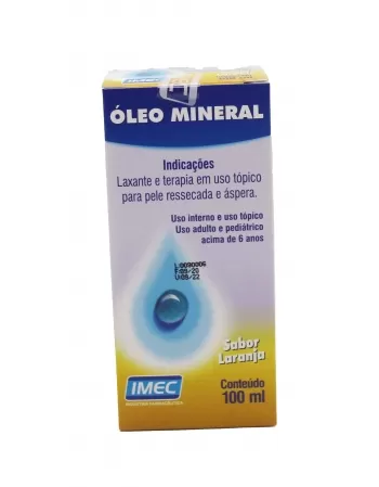 OLEO MINERAL LARANJA 100ML