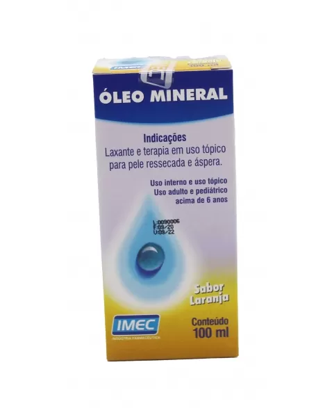 OLEO MINERAL LARANJA 100ML