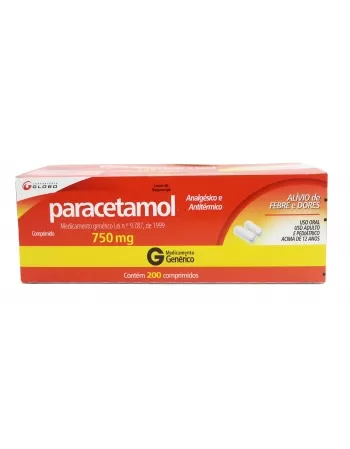 PARACETAMOL 750MG 20X10 COMP (24)