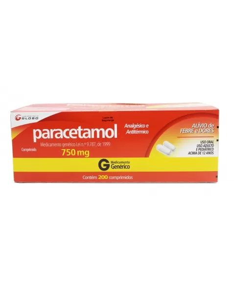 PARACETAMOL 750MG 20X10 COMP (24)