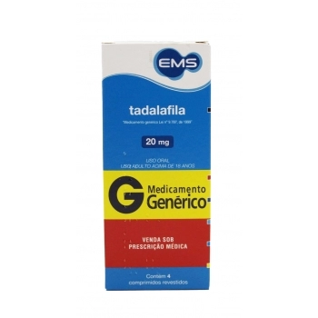 TADALAFILA 20MG 4COMP (60)