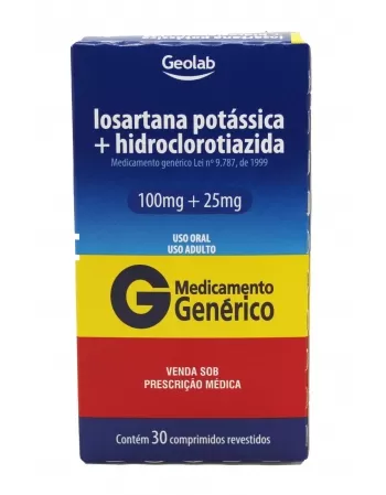 LOSARTANA 100MG+HIDROCL 25MG 30COMP