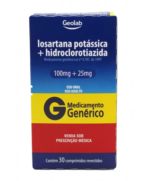 LOSARTANA 100MG+HIDROCL 25MG 30COMP