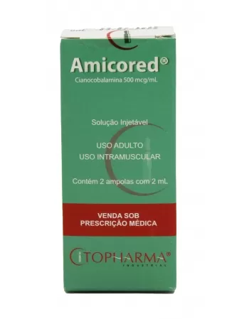 AMICORED 500 MCG/ML SOL.INJ 2AMP 2ML