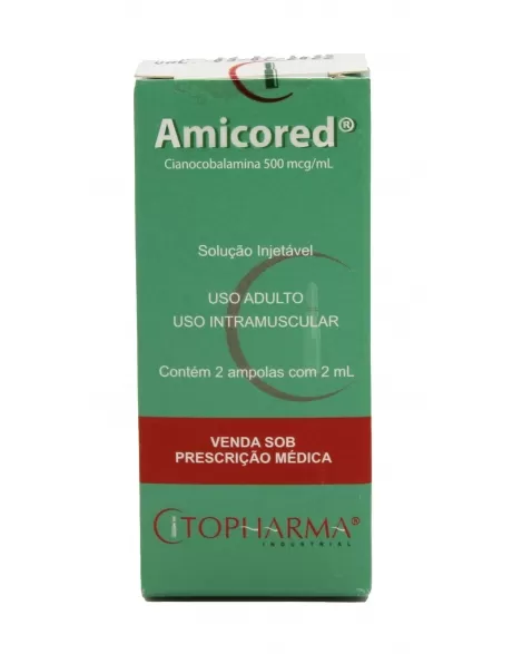 AMICORED 500 MCG/ML SOL.INJ 2AMP 2ML