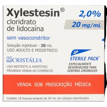 XYLESTESIN 2% S/VASO 10FR 20ML (HOSP)