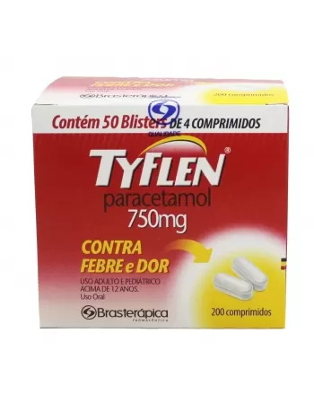 TYFLEN - PARACETAMOL 750MG 50X4COMP (16)