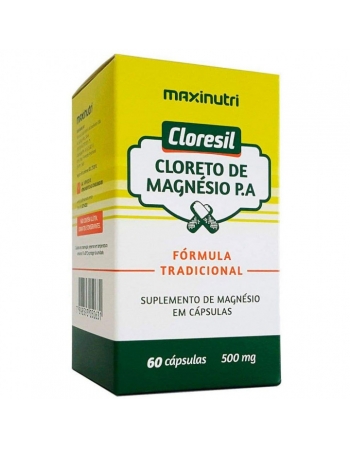 CLORESIL- CLORETO DE MANESIO 500MG C/60CAPS