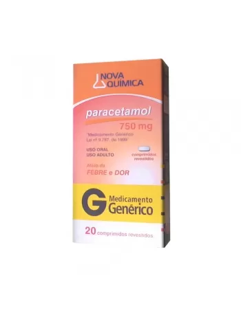 PARACETAMOL 750MG 20COMP (48)