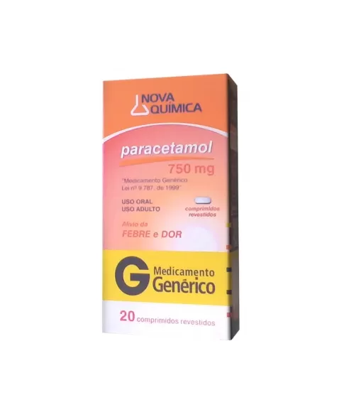 PARACETAMOL 750MG 20COMP (48)