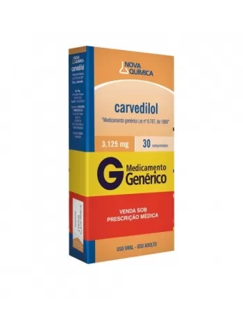 CARVEDILOL 3,125MG 30COMP (48)