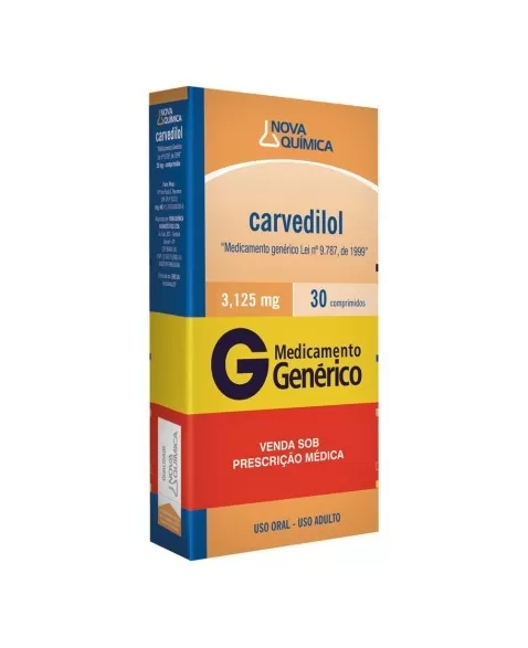 CARVEDILOL 3,125MG 30COMP (48)