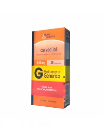 CARVEDILOL 6,25MG 30COMP (48)