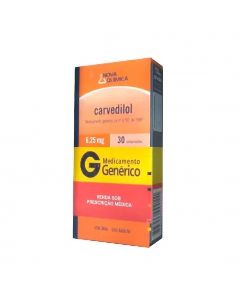 CARVEDILOL 6,25MG 30COMP (48)