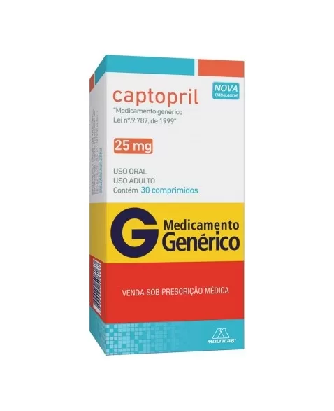 CAPTOPRIL 25MG 30 COMP (96)