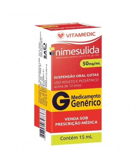 Nimesulida 50mg/mg Teuto 15ml Suspensão de Uso Oral