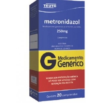 METRONIDAZOL 250MG C/20COMP (100)