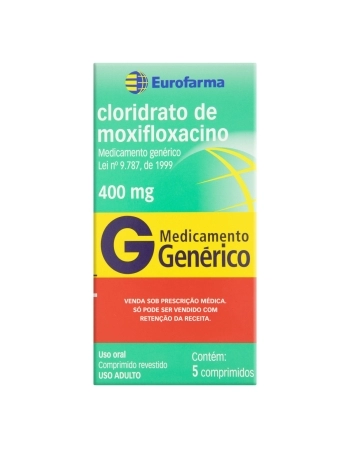 CLORIDRATO MOXIFLOXACINO 400 MG 05 COMP