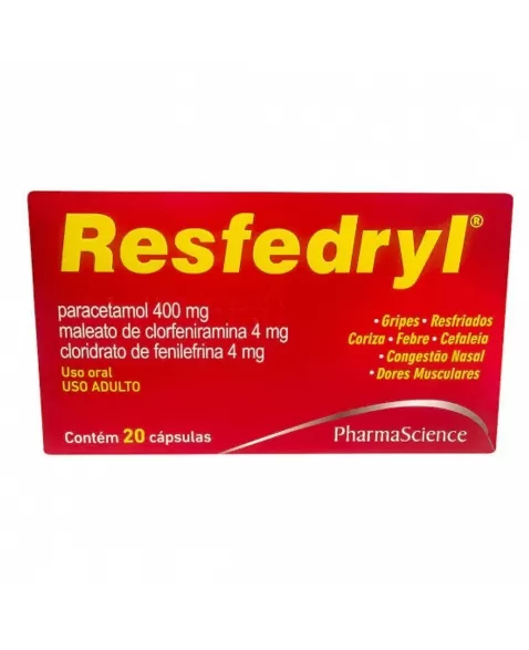 RESFEDRYL-FENILEF+CLORF+PARAC C/20COMP (120)