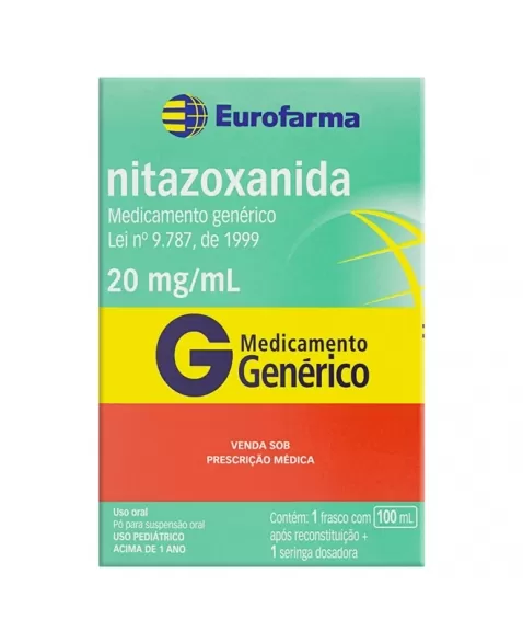 NITAZOXANIDA PO SUSPENSÃO 20MG/ML 100ML + SERINGA