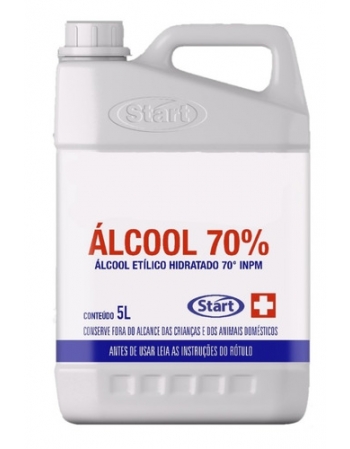 ALCOOL ETILICO 70% 5 LITROS
